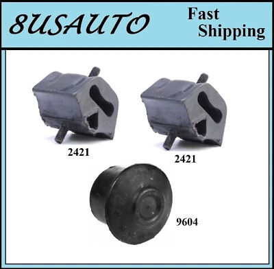 3PCS FRONT MOTOR MOUNT FIT AUDI 4000, 80, 90 1.6L 1.7L 1.8L 2.0L - Image 1 of 4