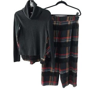 Crea Concept Sz 36 Fabric Combination Turtleneck Sweater & Ankle Wide Leg Pants - Picture 1 of 14