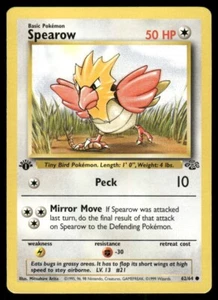 Pokemon TCG 1st Edition Jungle NM WOTC Spearow 62/64 - Picture 1 of 2