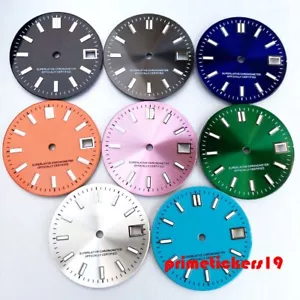29mm NH35 Automatik Uhr Zifferblatt + Zeiger Set Multicolor Zifferblatt Datum leuchtend steril - Bild 1 von 55