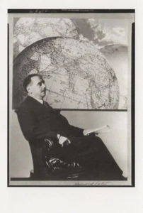 H.G. WELLS War Map Of The Worlds Printed Signed Rare Award Photo Gallery; Mint - Bild 1 von 1