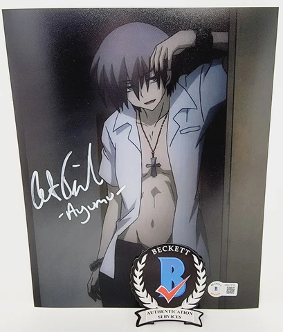 Ayumu Aikawa signed 8x10 photo Is This a Zombie? Austin Tindle Beckett Cover