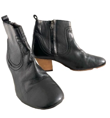 Botines de cuero H by Hudson Horrigan negros talla 37  Foto 1 de 4