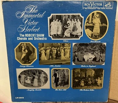 The Immortal Victor Herbert 1961 RCA Victor Red Seal LP Vinyl LM-2515 - Image 1 of 4