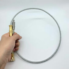 Steel Wire Whip, Brass Handle, Outdoor Tactical Whip, Kung Fu Whip Edc Tool