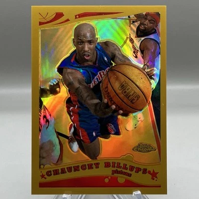 2005-06 Chauncey Billups Topps Chrome #33 Gold Refractor /99 - Image 1 of 3