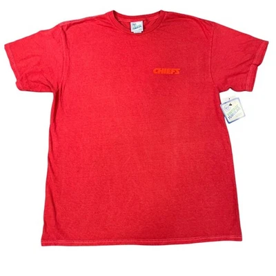 NWT Kansas City Chiefs '47 Vintage Tubular Red NFL Football T-Shirt - Large - Image 1 of 4
