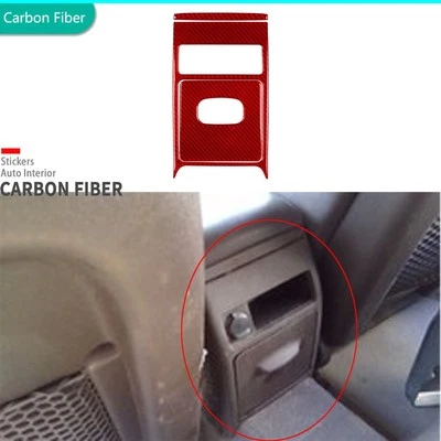 3Pcs Red Carbon Fiber Rear Storage Panel Cover Trim For Chevrolet Malibu 2008-12 - Изображение 1 из 4