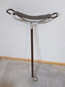 Vintage Collapsible Leather Seat Shooting Stick - Picture 1 of 9
