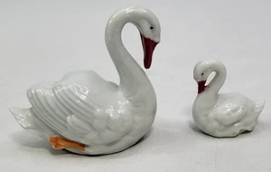 2 Vintage Swans - 3 Inches & 1 Inch - Made In Germany - Picture 1 of 3