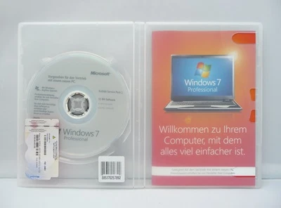 Microsoft Windows 7 Professional - 32 Bit - SB/OEM-Vollversion mit DVD - mit SP1 - Bild 1 von 2