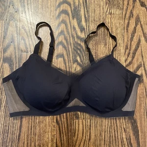 Sujetador cruzado sin cables Honeylove negro talla XL 38D soporte inalámbrico convertible - Imagen 1 de 3