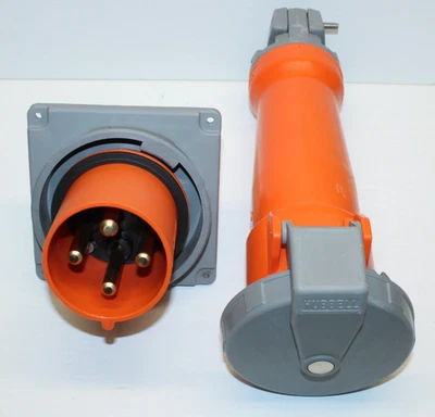 HUBBELL HBL4100B12W&HBL4100C12W 100 amperios GENERADOR ENTRADA Y CONECTOR 125/250V 100A Foto 1 de 4