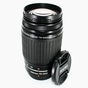 Pentax smc FAJ 75-300mm f/4.5-5.8 AL Telephoto Zoom Lens K-Mount w/ Caps - Picture 1 of 10