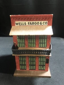 VINTAGE WELLS FARGO EXPRESS BUILDING TOY COIN BANK - Picture 1 of 6