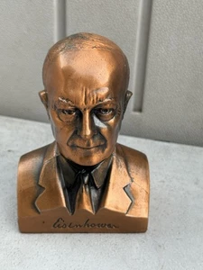 Moneta Banthrico Vintage Dwight D. Eisenhower Busto / Money Bank Chicago - Foto 1 di 10
