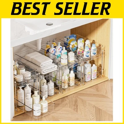 Innovador paquete de 4 organizadores apilables con cajones extraíbles para fácil acceso Foto 1 de 4