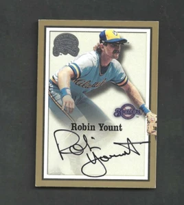 Robin Yount Signed Auto COA 2000 Fleer Greats of the Game Baseball Card - Picture 1 of 1