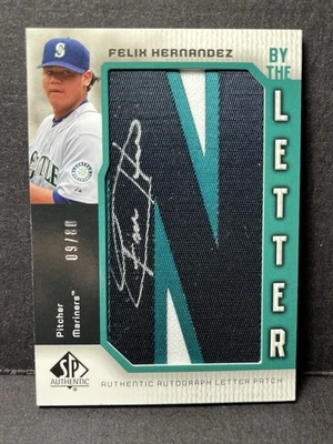 Parche auténtico Felix Hernández 2006 SP automático por letra N Seattle Mariner/80 Foto 1 de 3