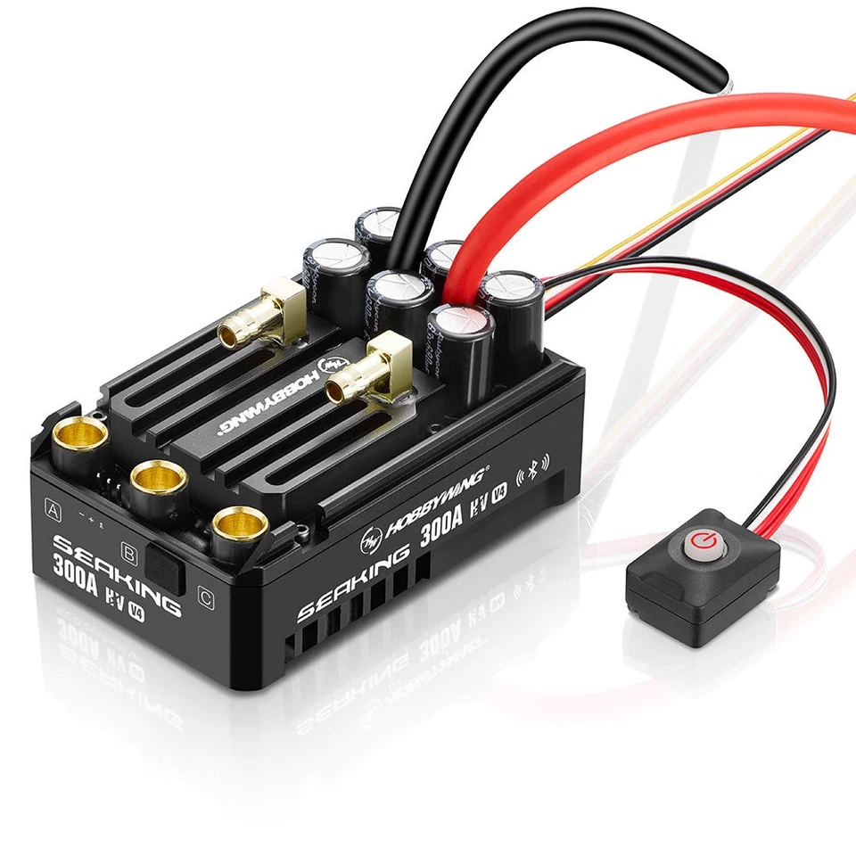 Hobbywing 30301202 SEAKING 300A HV V4 Brushless ESC (5-14S) - Image 1 of 4
