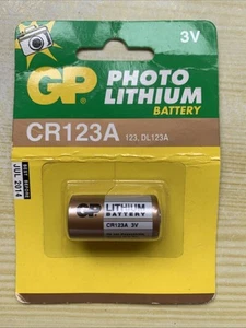 GP Lithium Battery CR123A 123 DL123A 3V Camera Photo - Picture 1 of 2