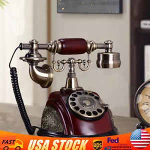 Vintage Obrotowa tarcza Telefon Telefon Działający Vintage Retro Old Fashion Telefon - Zdjęcie 1 z 11