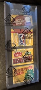 🔥 1990 Fleer Basketball Rack Pack mit Jordan auf Rücken und Admiral - BBCE verpackt - Bild 1 von 3