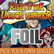 Rise of the Unison Warriors SINGLES C/UC/R Cards - Dragon Ball Super FOIL