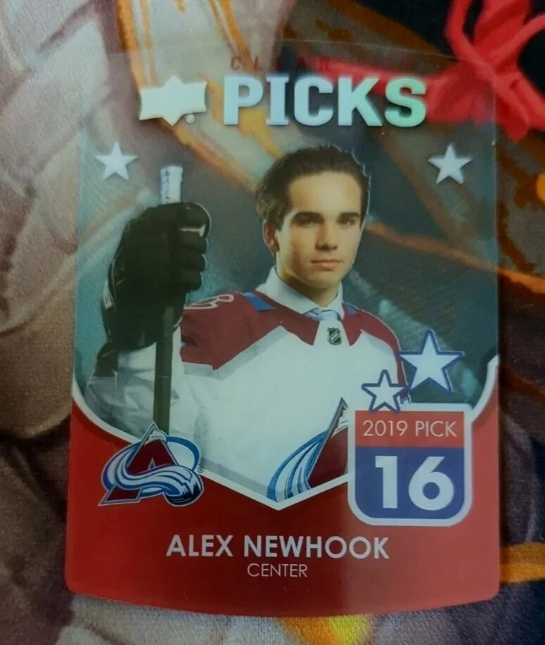 2021-22 Upper Deck Series 1 Alex Newhook Clear Picks - Image 1 of 2