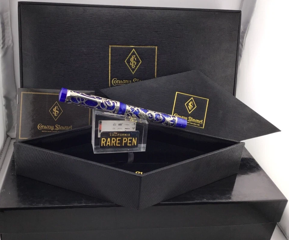 Bolígrafo Conway Stewart Chatsworth Henry Simpole PLATA ESTERLINA AZUL 1/1 Foto 1 de 4