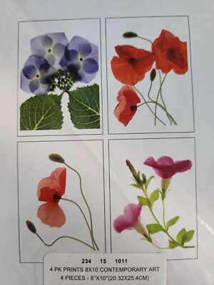 4 impresiones artísticas arte contemporáneo póster decora tu espacio impresión cocina 8" x 10" Foto 1 de 3