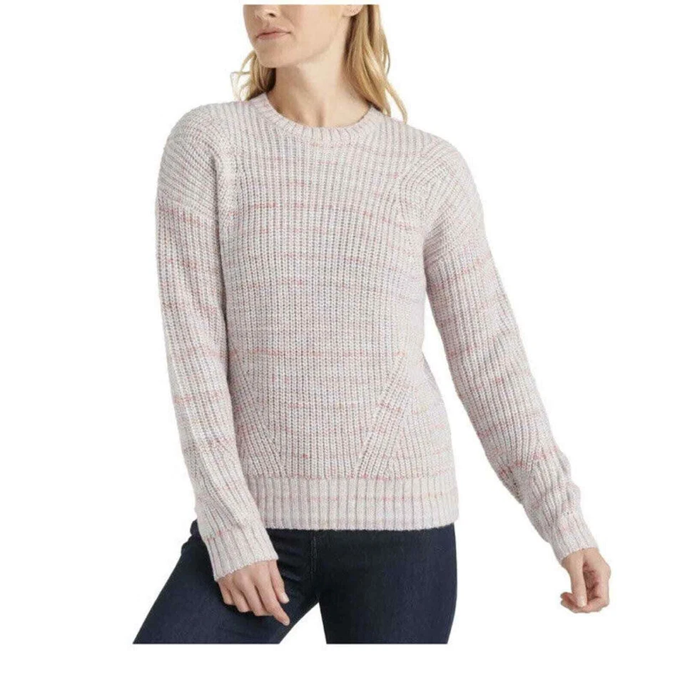 Lucky BRAND Womens Pink Crewneck Sweater Top L 3045