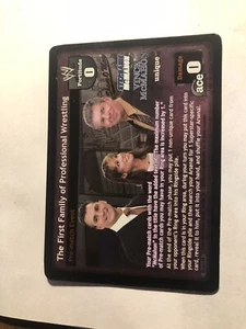 wwe raw deal ccg The First Family of Professional Wrestling  - Picture 1 of 2