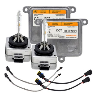 55W D3S HID Xenon Headlight Car Replacement 2Pcs Bulbs & 2Pcs Ballasts Kit 6000K - Picture 1 of 13