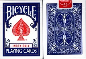 Mazo de Poker Tamaño de Poker Bicicleta Azul Solo Índice USPCC Personalizado Limitado Nuevo - Imagen 1 de 7