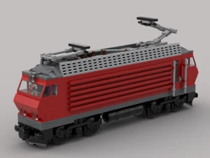 LEGO City MOC ferrocarril instrucciones de construcción locomotora universal suiza en rojo - Imagen 1 de 1