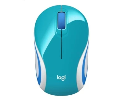 Mini Mouse Inalámbrico Logitech M187 Verde Azulado, Tamaño Bolsillo Ultra Portátil Mouse Foto 1 de 3