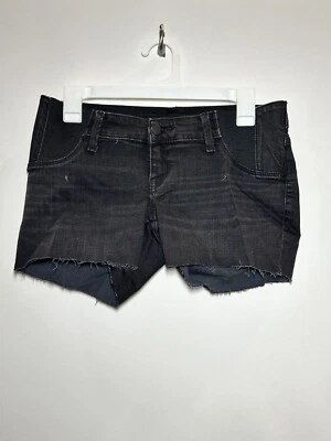 Isabel Maternity by Ingrid & Isabel Maternity Panel Jean Shorts, Black, 00/24 - Image 1 of 2