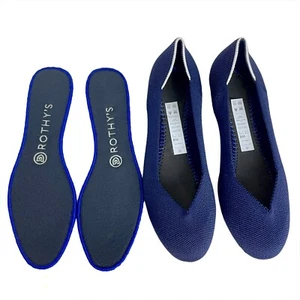 Scarpe ballerine Rothy’s taglia 8 punta tonda blu navy marittimo - Foto 1 di 6