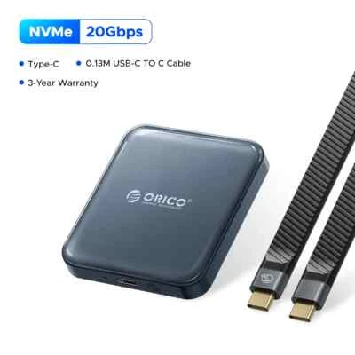 ORICO 2TB Magnetic External SSD 512GB 4K ProRes Portable Solid State Drive PSSD - Image 1 of 4