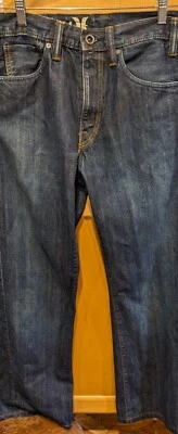 Hurley Men's Straight Fit Jeans Size 31 Measures  33x31 Blue - Image 1 of 4