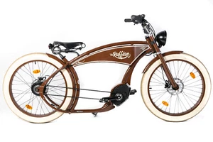 Ruff Cycles THE RUFFIAN E-Bike Cruiser Bosch CX Enviolo 500Wh vintage marrone 2023 - Foto 1 di 12