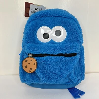 Mochila Sesame Street Cookie Monster mini bolsa de livros de volta às aulas rara nova com etiquetas - Imagem 1 de 4