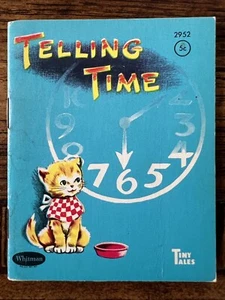 Whitman Tiny Tales 1949 Children's Book "Telling Time" - Picture 1 of 7