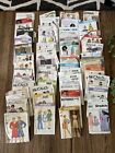 Lot Of 50 Various Cut Uncut Clothing Patterns- 50s-90s Butterick Vogue McCall's
