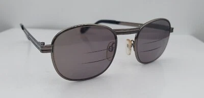 Vintage US Safety Gunmetal Oval Metal Sunglasses USA FRAMES ONLY - Image 1 of 4