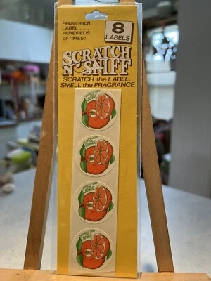 Juguetes para América NARANJA Rasguño Olfateador Pegatinas Selladas Años 80 De Colección Foto 1 de 4