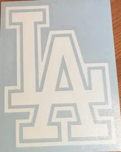 Calcomanía de vinilo con logotipo de LA Dodgers LA ventanas autos camiones computadoras portátiles taquillas taza Starbucks - Imagen 1 de 15