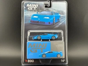 Mini GT Bugatti EB110 Super Sport Blue #890 1/64 - Picture 1 of 8