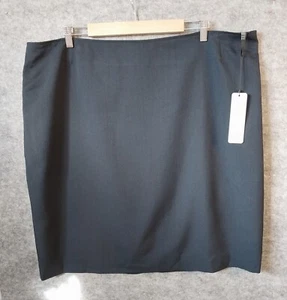 BIZ CORPORATES Womens Navy Blue Pencil Skirt Knee Length Size 22 BRAND NEW - Picture 1 of 12